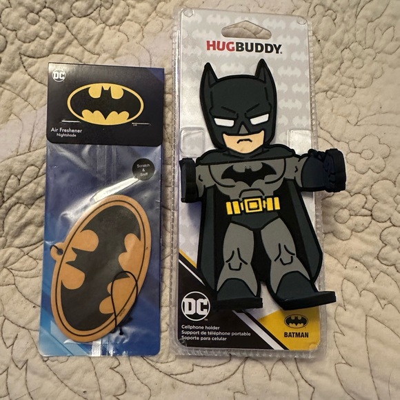 DC Other - Batman HugBuddy Phone Holder and Air Freshener Set nwt